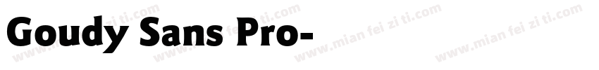 Goudy Sans Pro字体转换